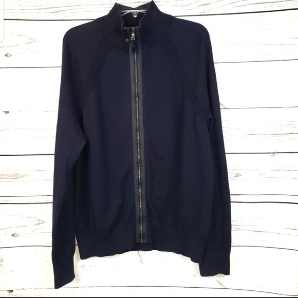 Banana Republic Other - Banana Republic Blue Mens Zipper Sweater Large
